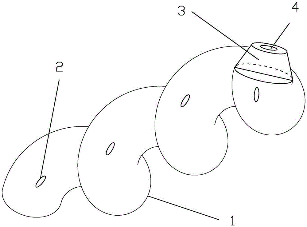 Spiral internal biliary drainage tube