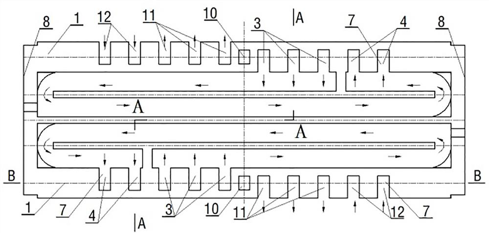 Main wall flame path structure of heat recovery coke oven