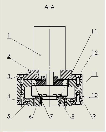 Single row crossed roller bearing harmonic speed reducer