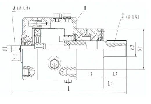 Single row crossed roller bearing harmonic speed reducer