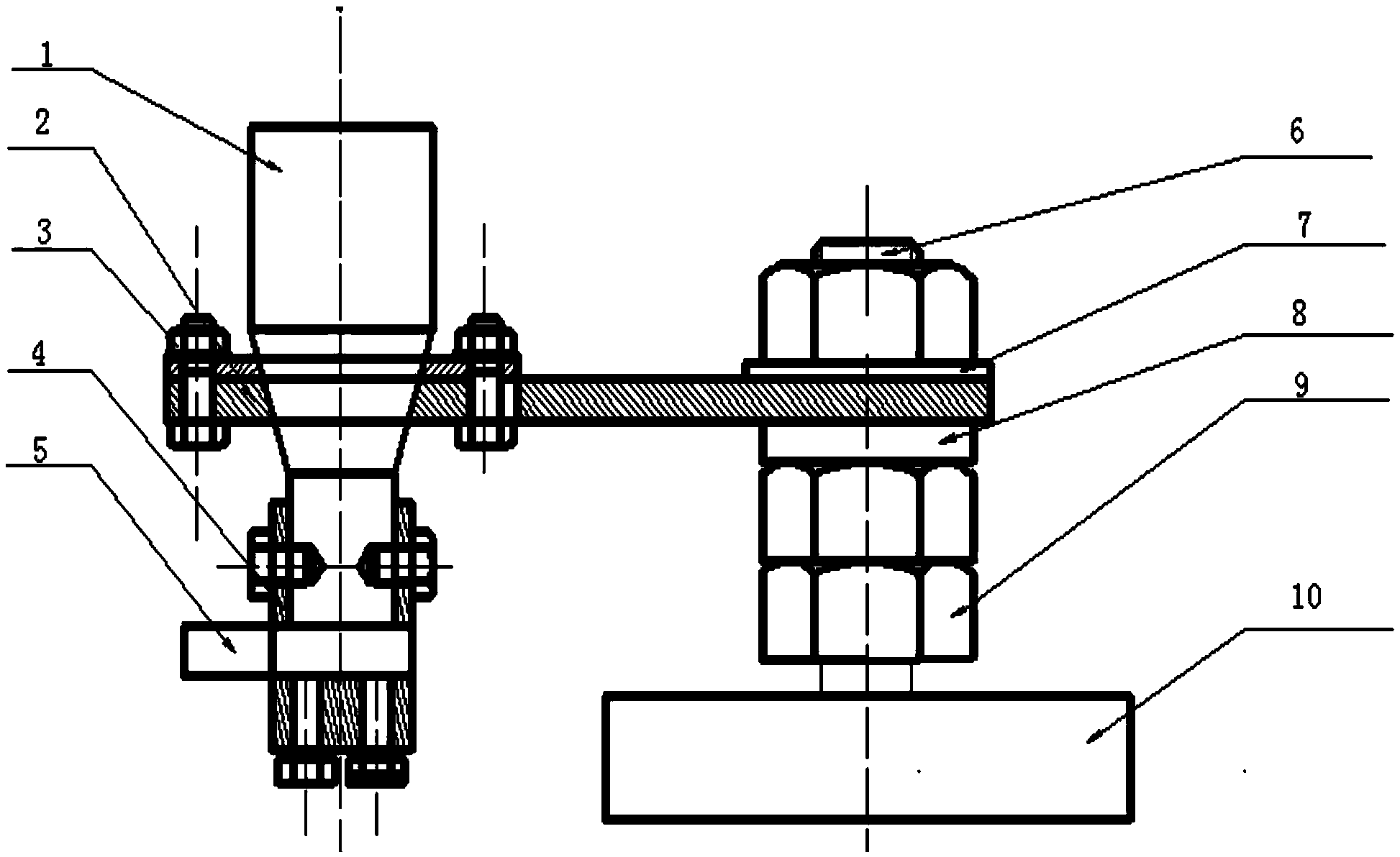 Height-adjustable ultrasonic turning tool clamping device