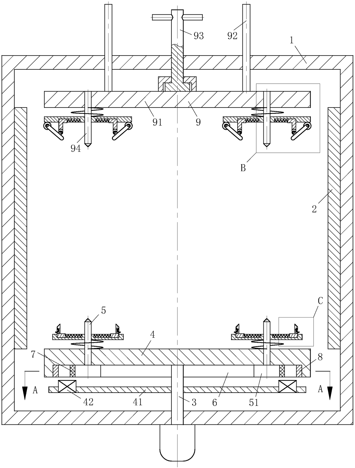 Surface film coating device based on PVD technology