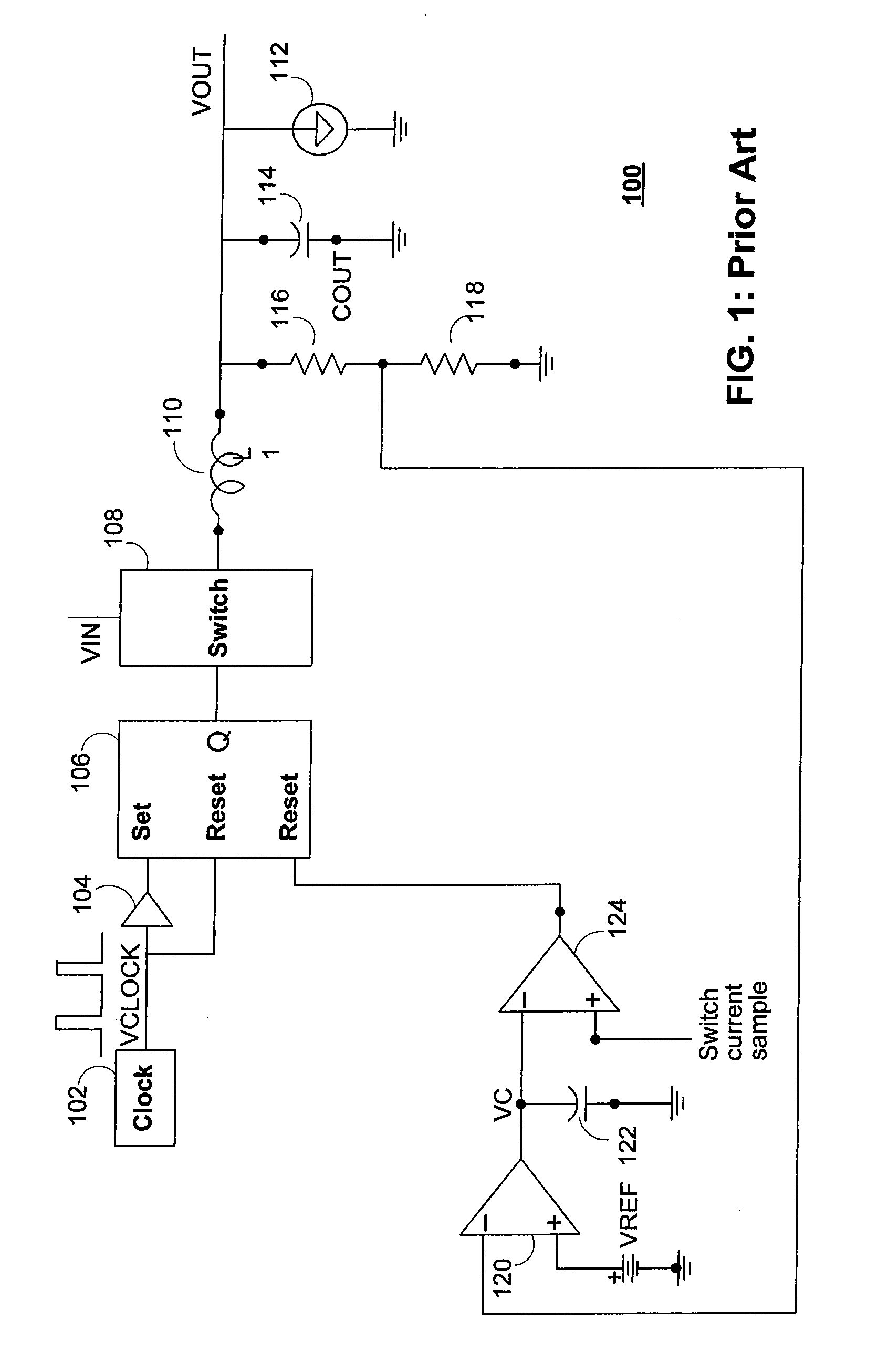 Switching regulator duty cycle control in a fixed frequency operation