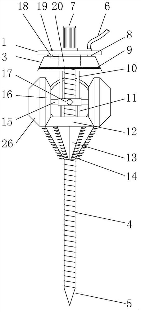 Nursery stock planting device and method capable of expanding holes directionally for landscape gardens