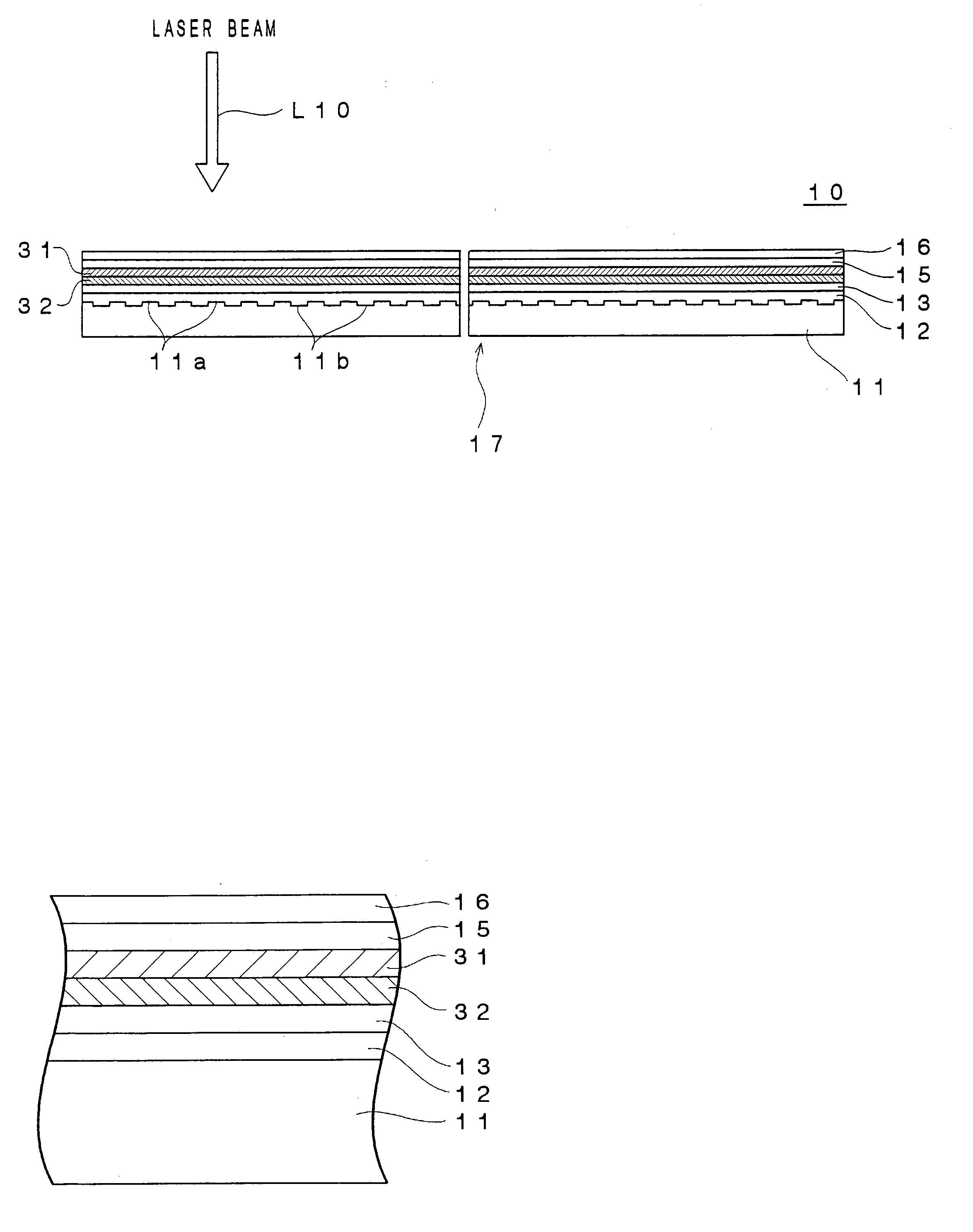 Optical recording medium and method for optically recording data in the same