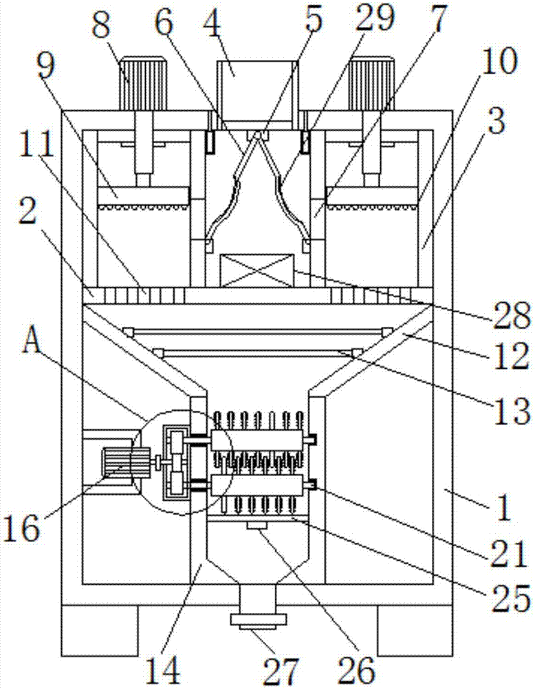 Building construction waste recycling device