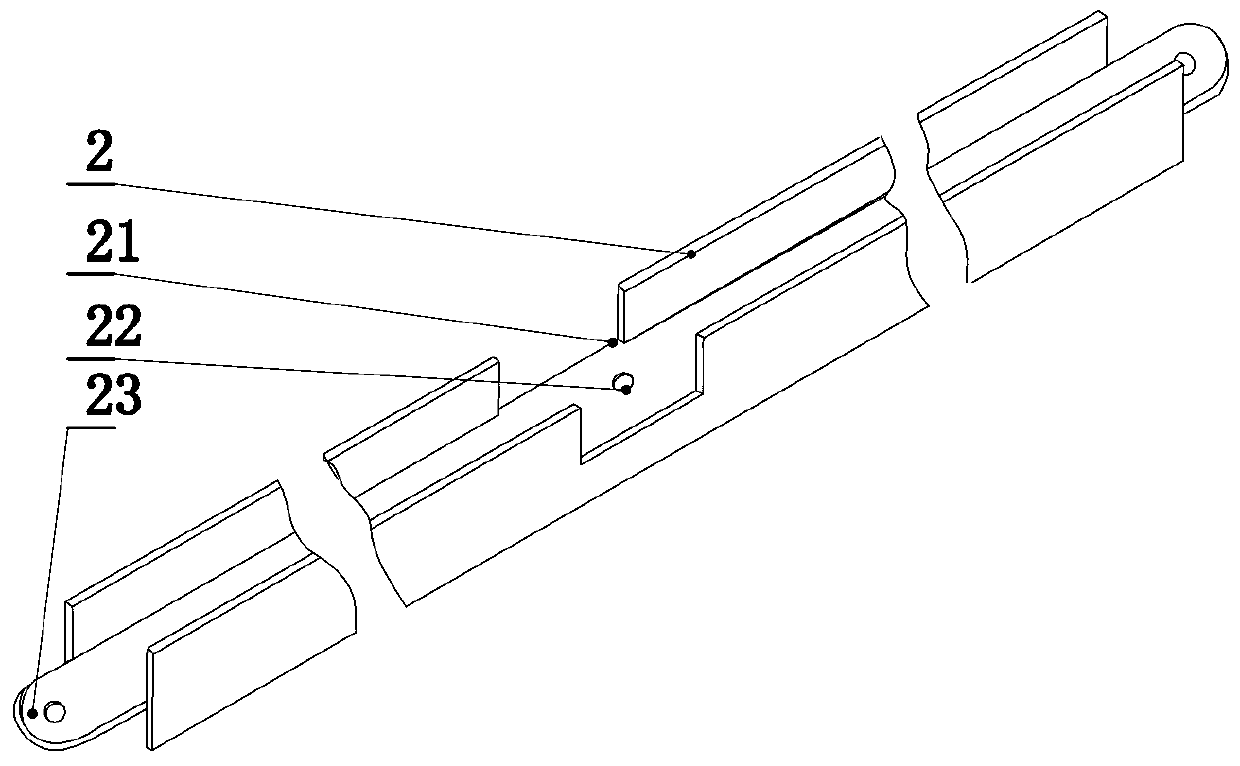 Connecting piece in H-shaped steel building