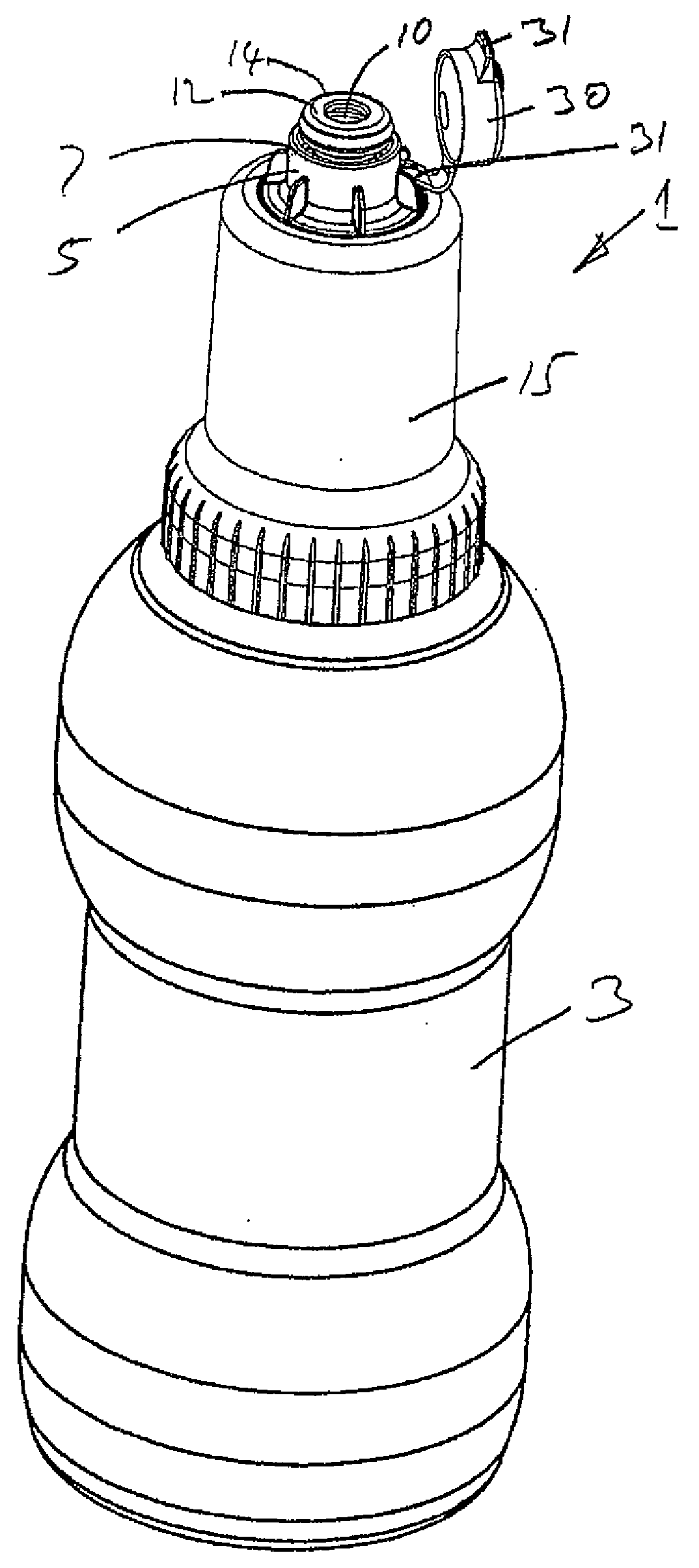 Filter device for filtering liquid from a source