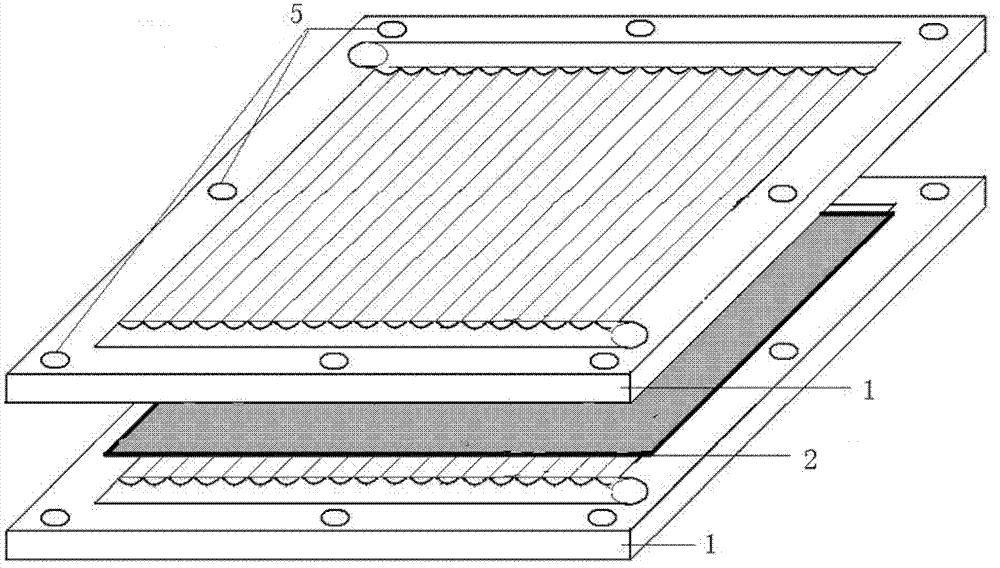 Straight-runner low-temperature and low-voltage rectangular fuel cell