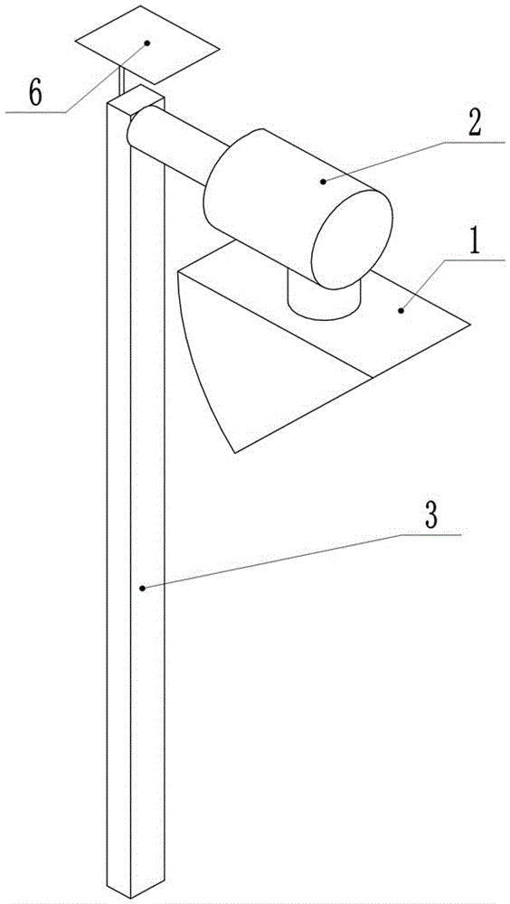 Rotatable street lamp