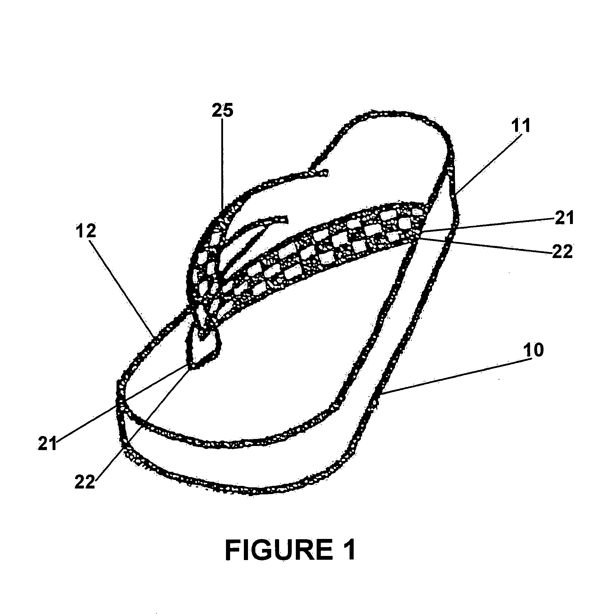 Footwear having interchangeable decorative straps and strips