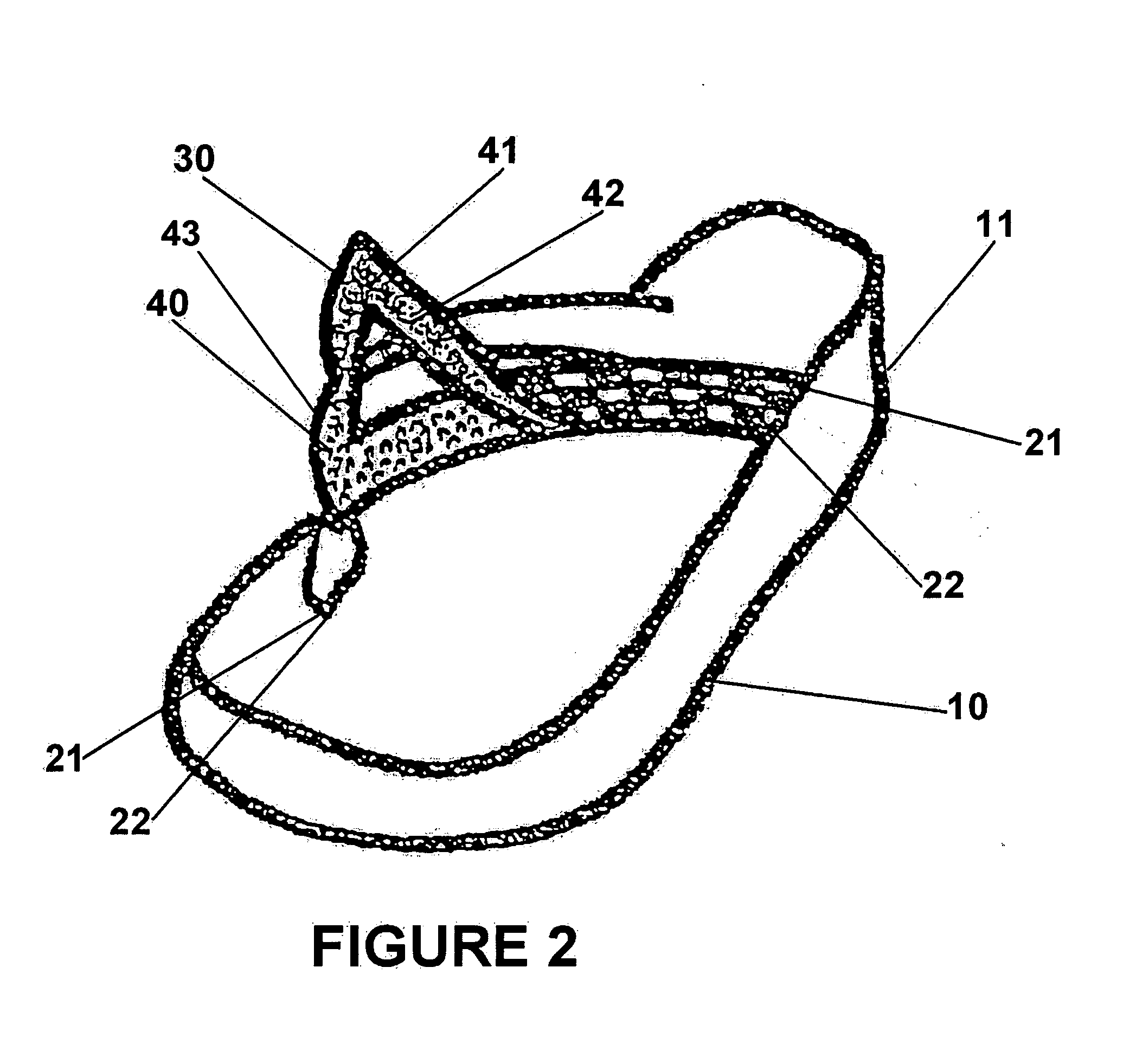 Footwear having interchangeable decorative straps and strips