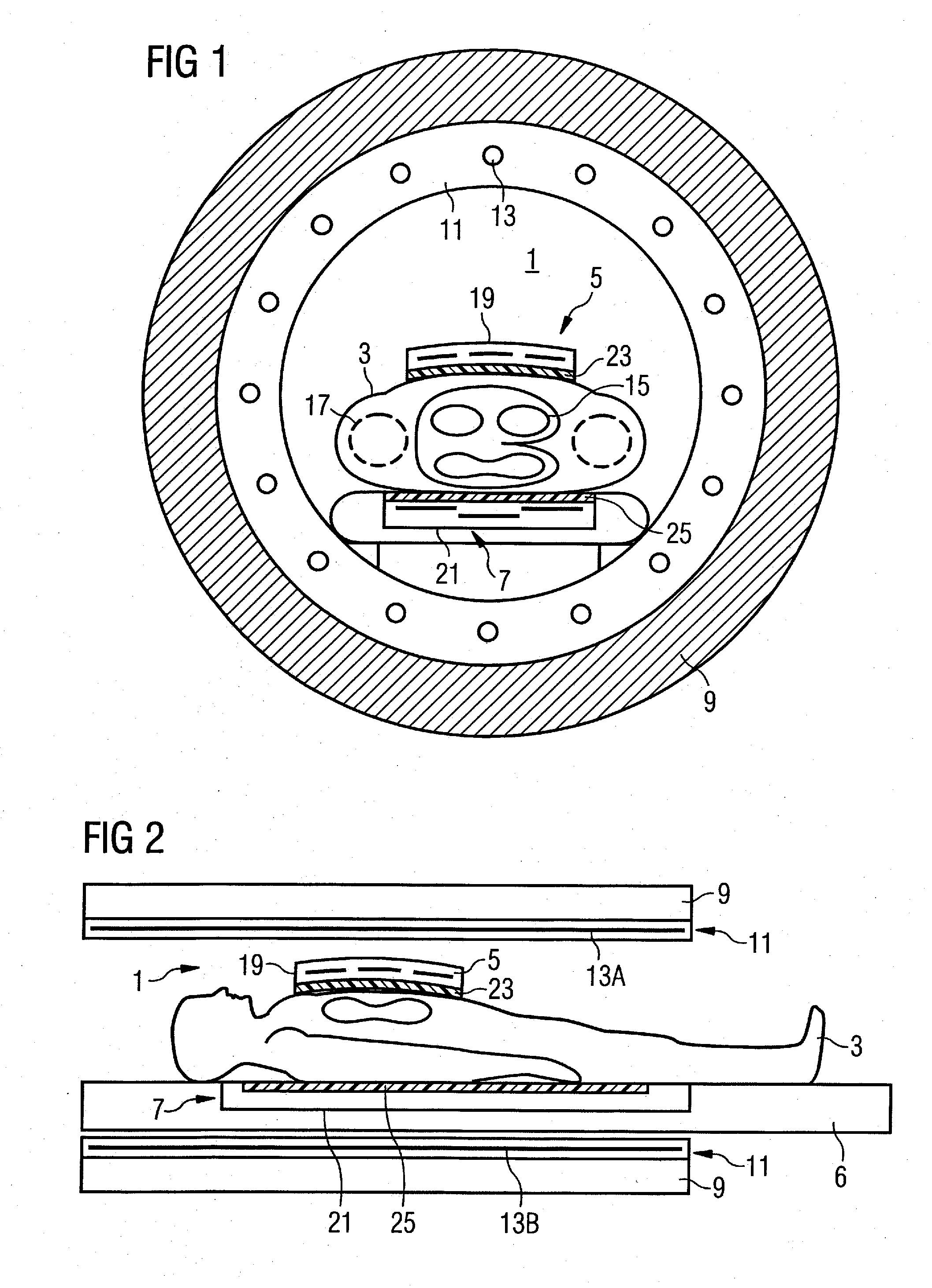 Arrangement for radiation of a radio-frequency field