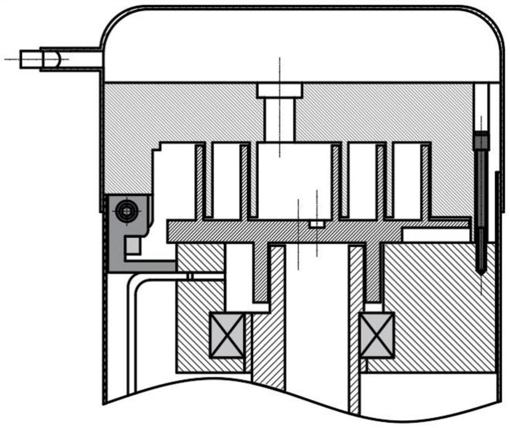 Axial sealing strip with self-pressing characteristic for high-power scroll compressor