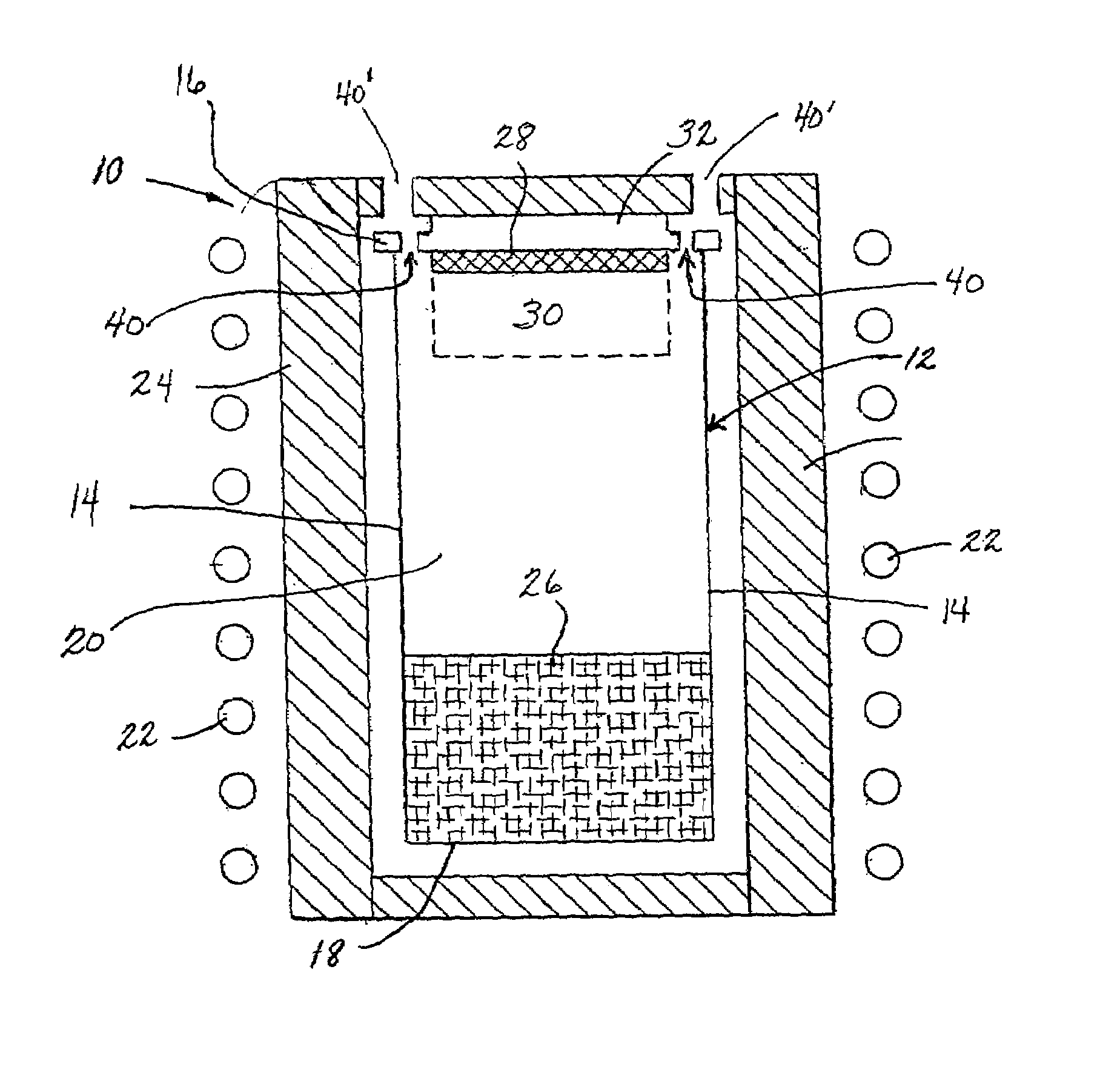 Apparatus and method for the production of bulk silicon carbide single crystals