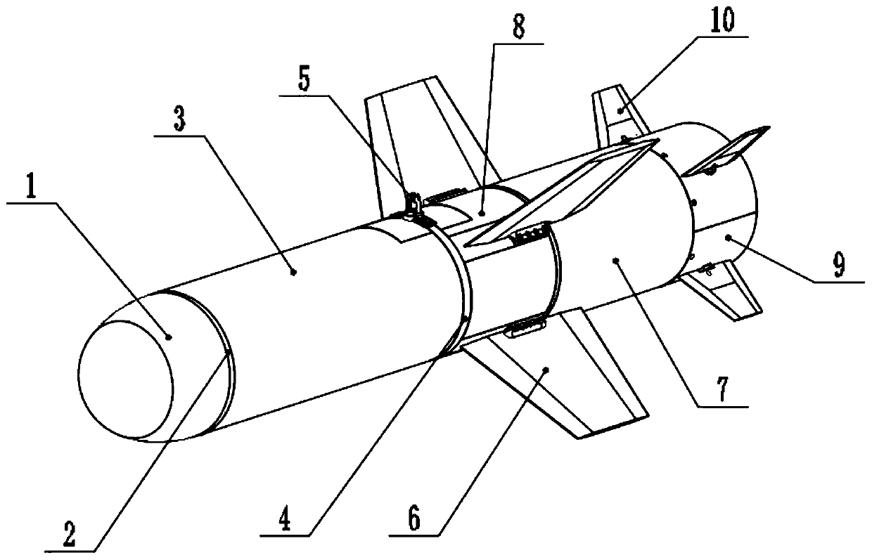 Satellite guidance firefighting cluster bomb