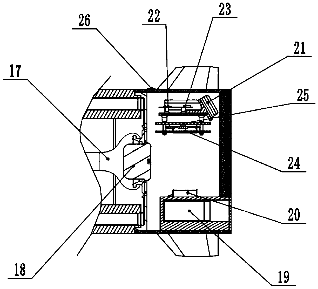 Satellite guidance firefighting cluster bomb