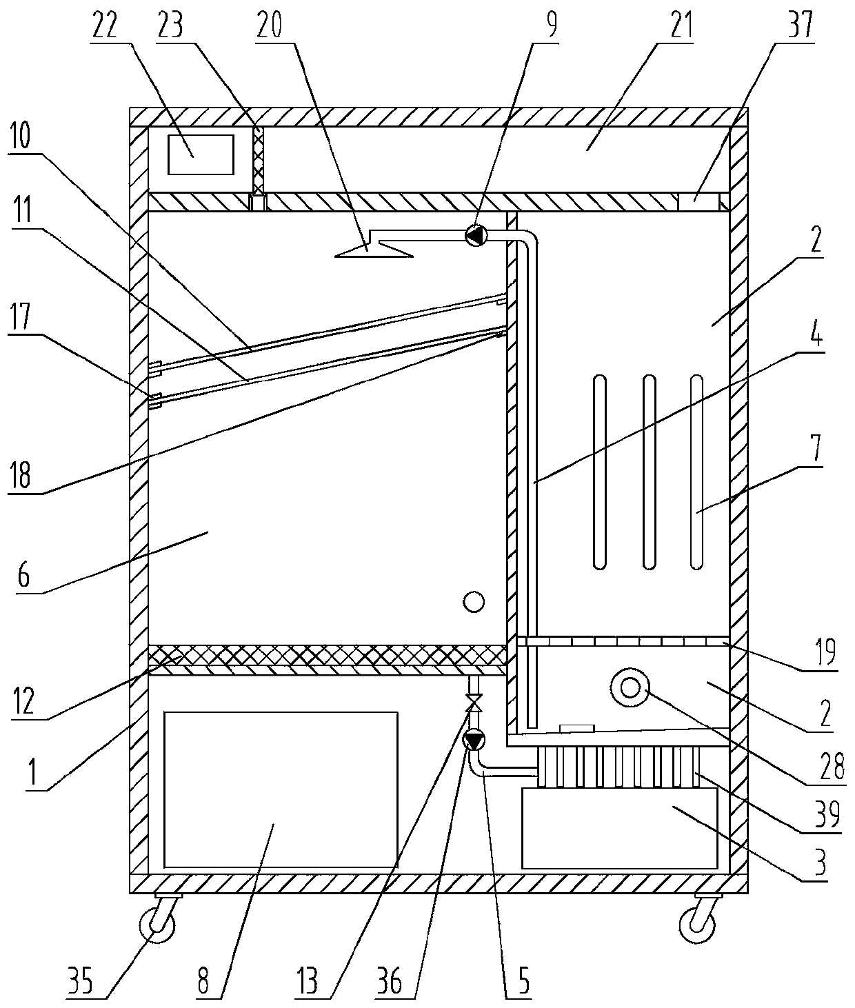 Equipment accessory cleaning device for photovoltaic power plant