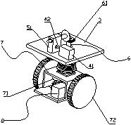 Moving device for port crane