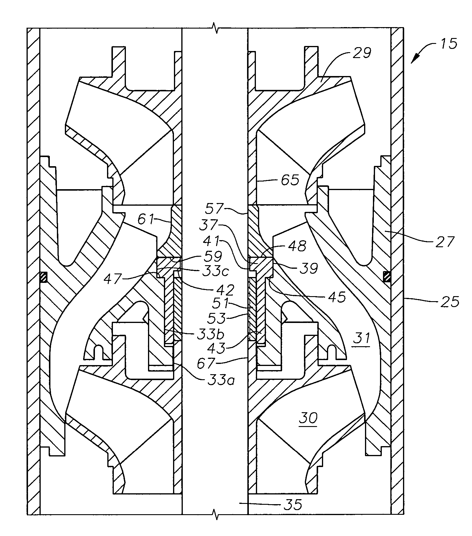 Abrasion resistant pump thrust bearing