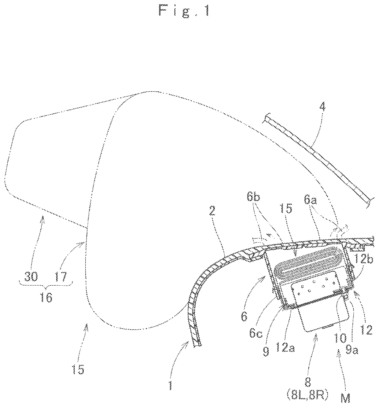 Airbag device for a front passenger seat