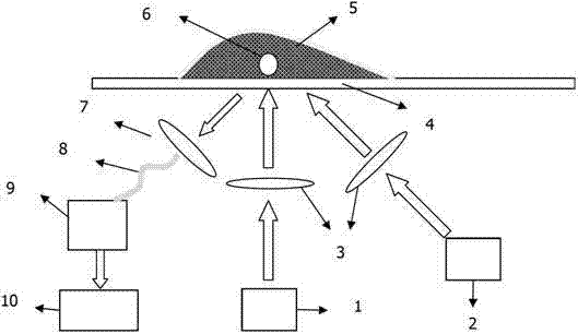 Method for measuring content of powdery substantial elements based on dual pluses