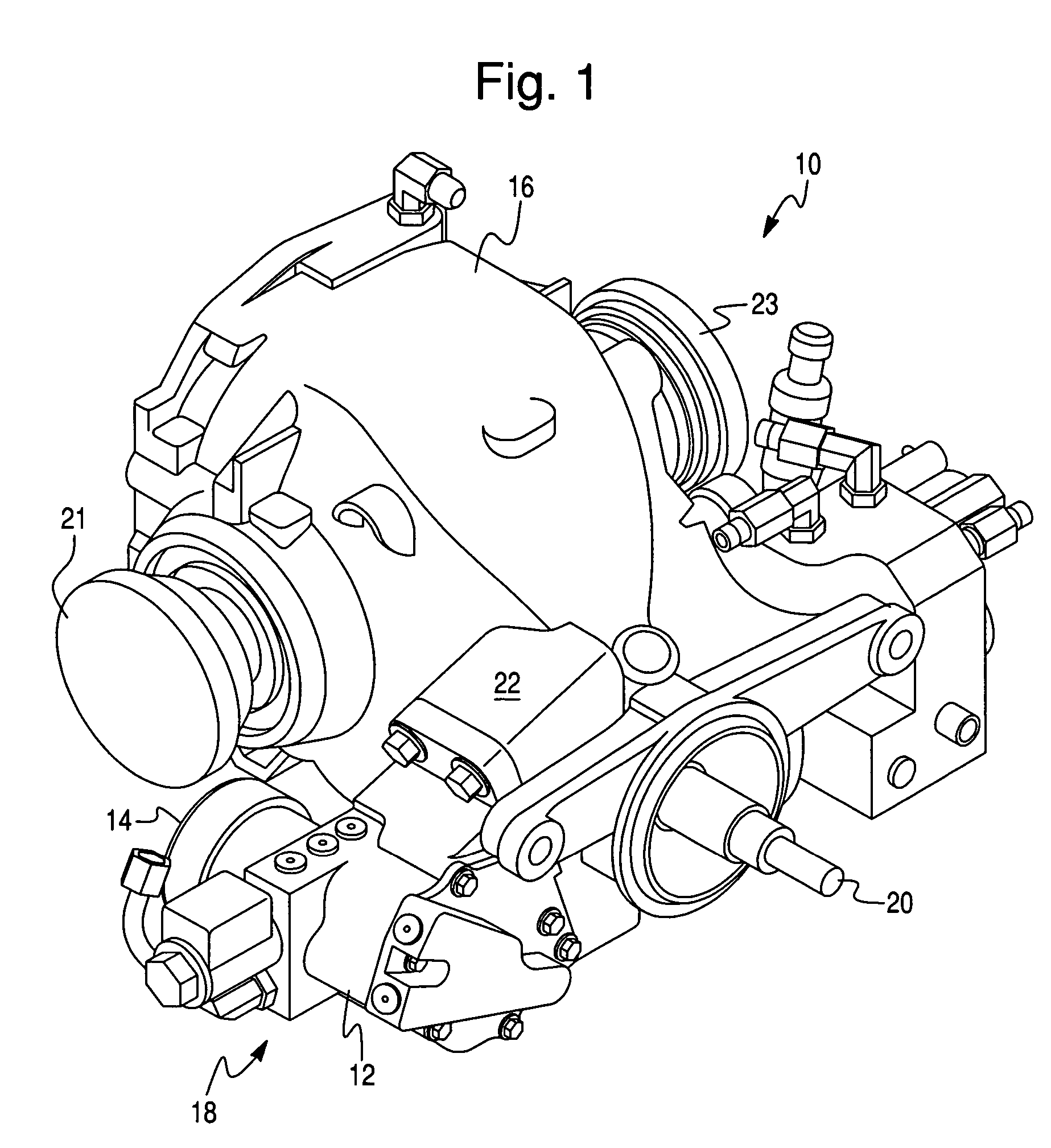 Integral accumulator/pump housing