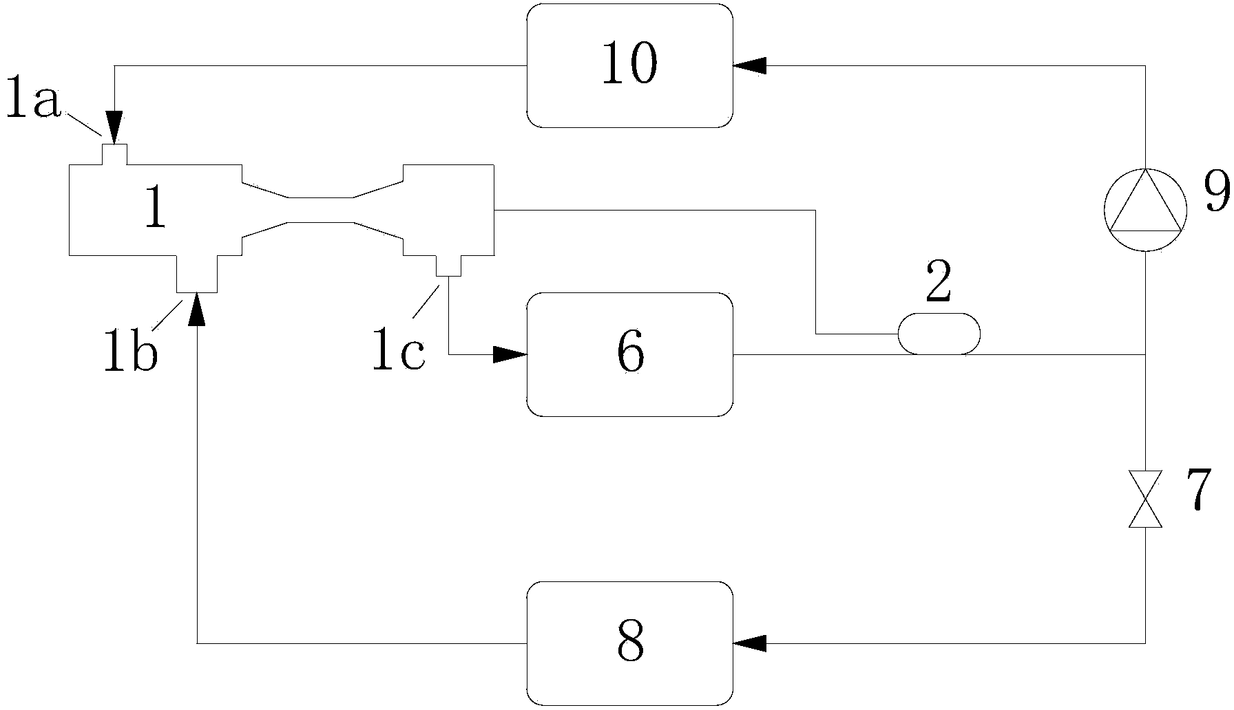 Ejector capable of automatically regulating area ratio along with condensing temperature and jet type refrigerating machine