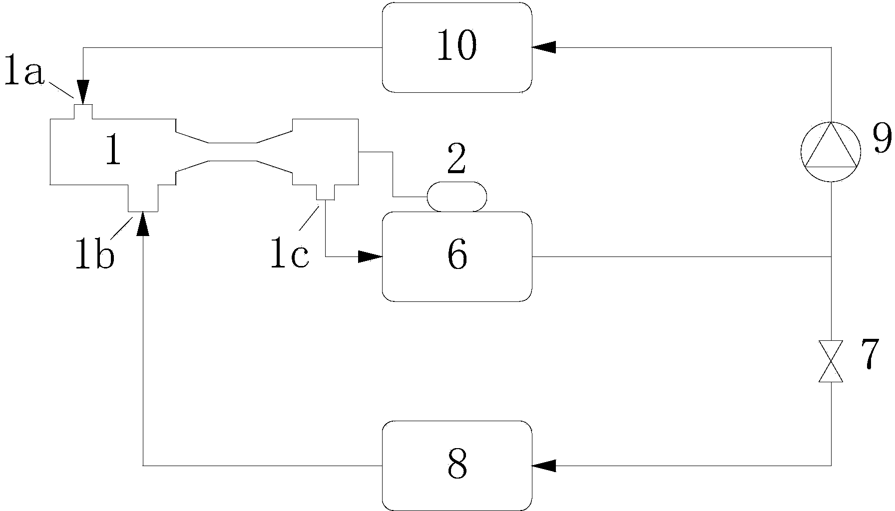 Ejector capable of automatically regulating area ratio along with condensing temperature and jet type refrigerating machine