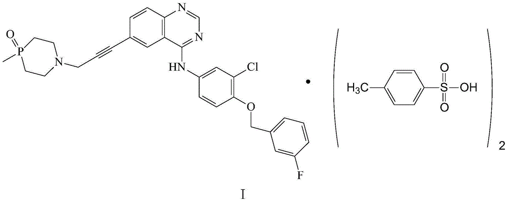 Novel crystal form of phosphorus-containing substituted quinazoline derivative as well as preparation method and application of novel crystal form