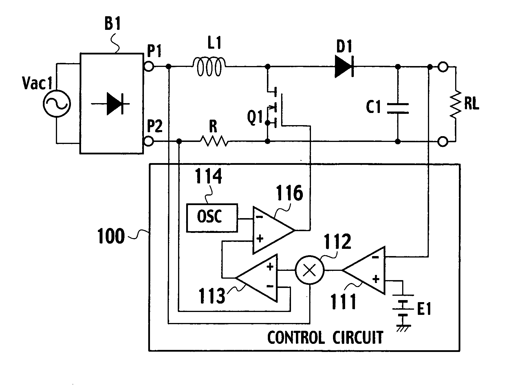 Power factor improving circuit