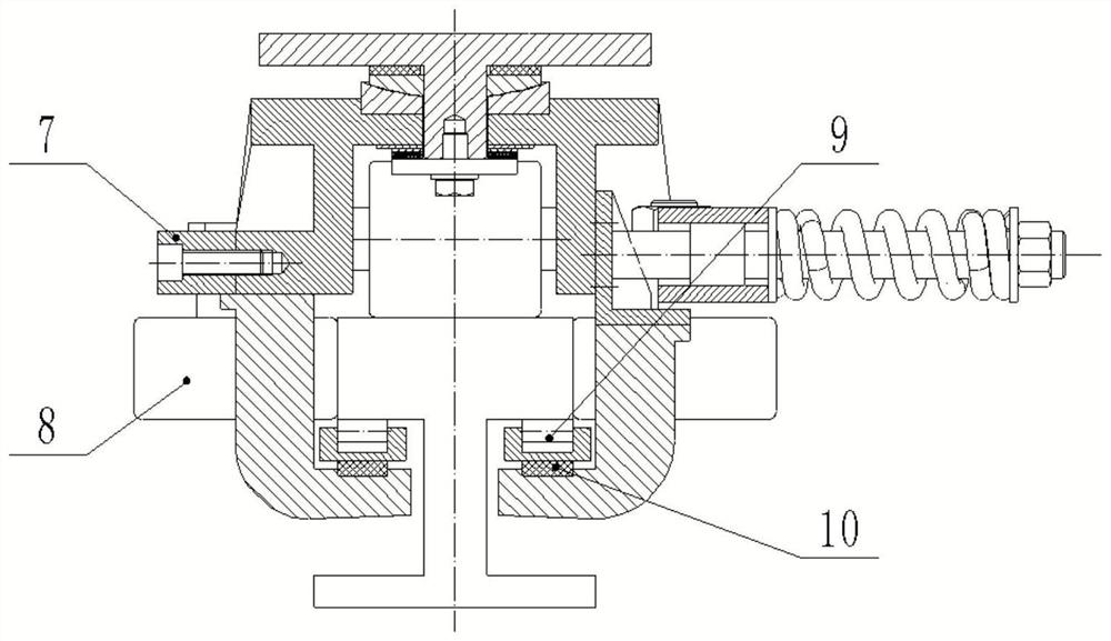 Turnout supporting and guiding device of embedded maglev traffic system