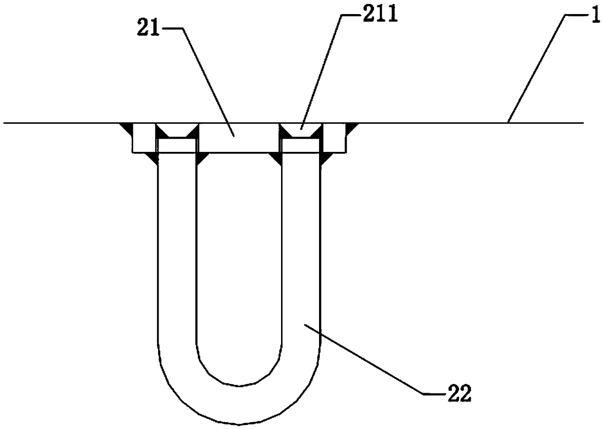 Hanging hook type hoisting frame operation platform