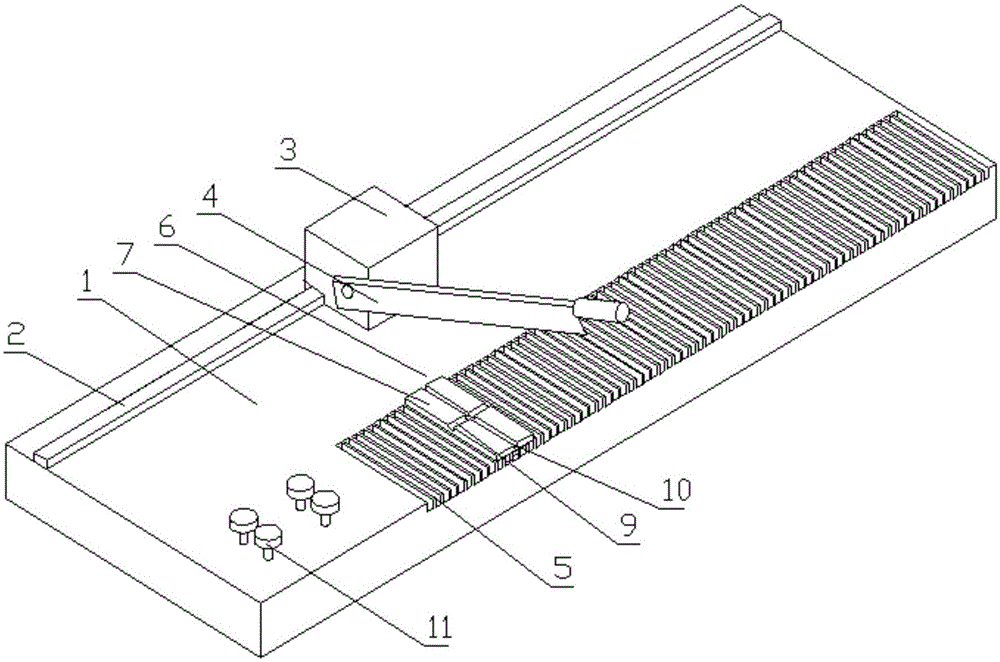 Manual line cutting device