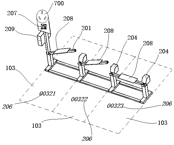 Battery car sharing parking system, electric control brake device thereof and car parking and picking-up method