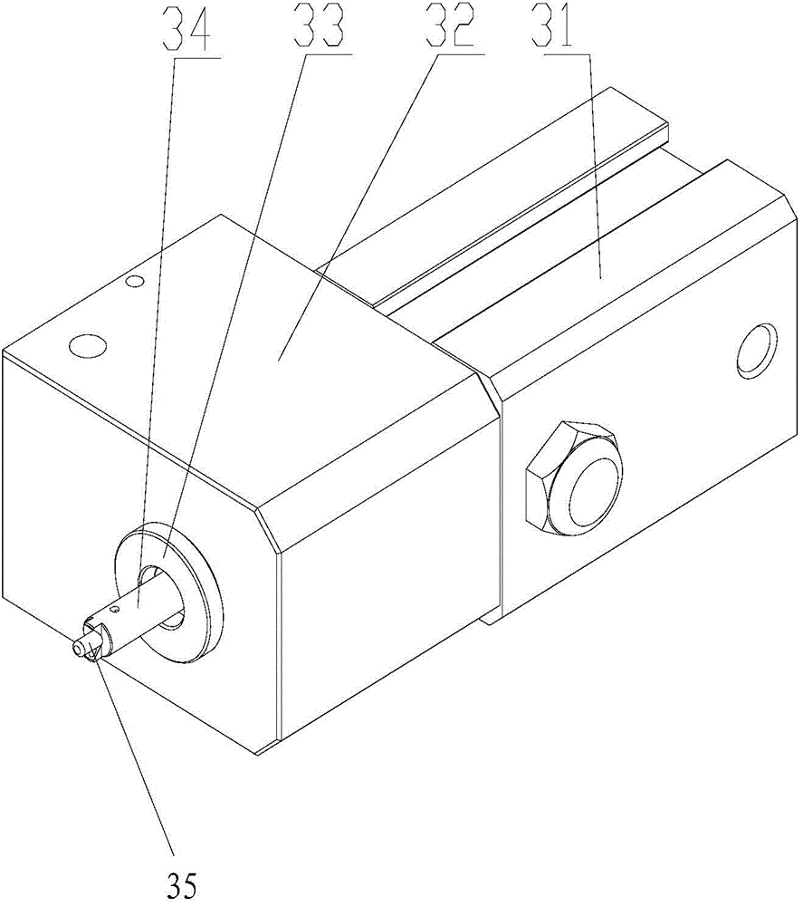 Automatic feeding device of spherical workpiece with axle hole