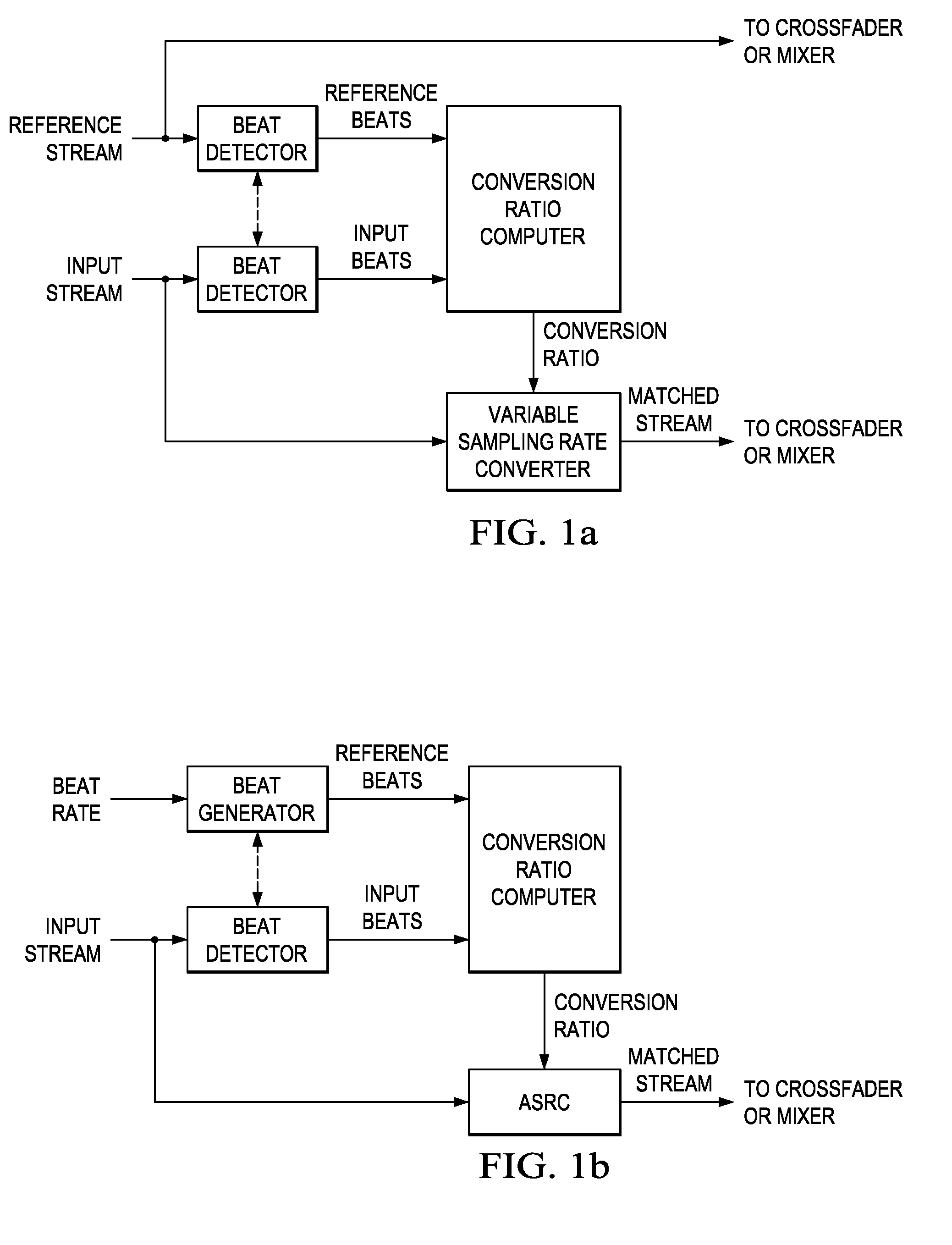 Beat matching for portable audio