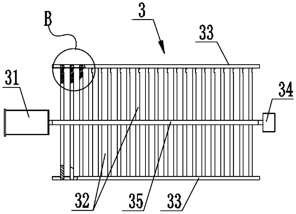 Boiler convection heating surface vibratory-hitting type deashing device and vibratory-hitting method