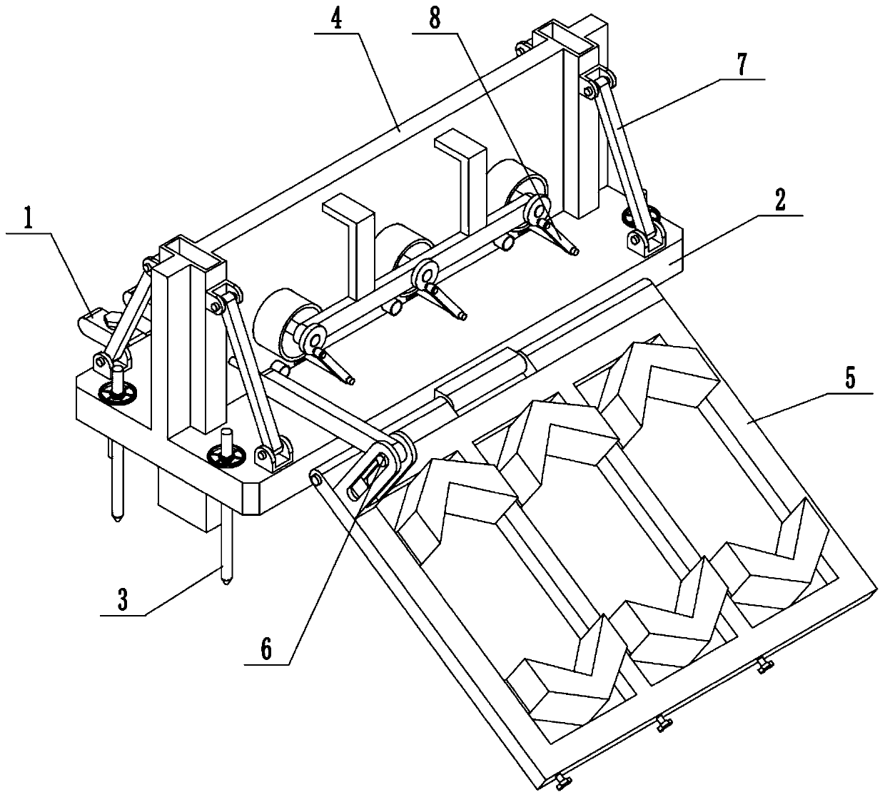 Slope protection device for preventing and treating water and soil loss