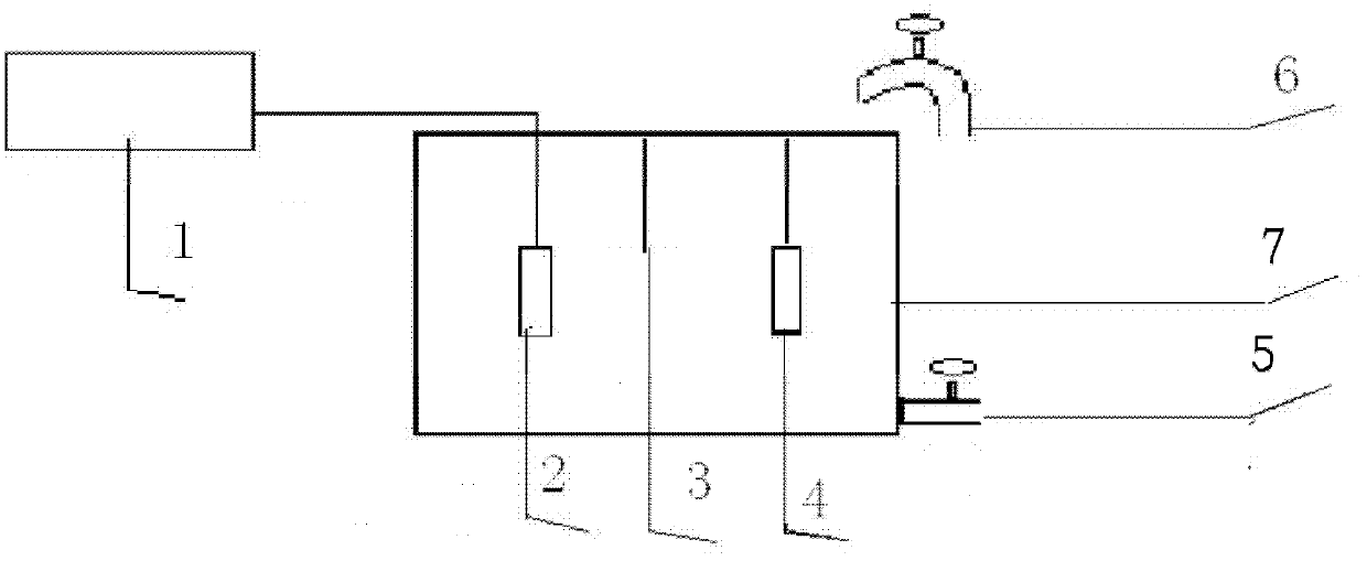 Electrochemical removal method for heavy metals in breeding circulating seawater