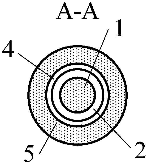 Distributed self-monitoring pre-stressed composite rib based on long-scale-distance fiber grating