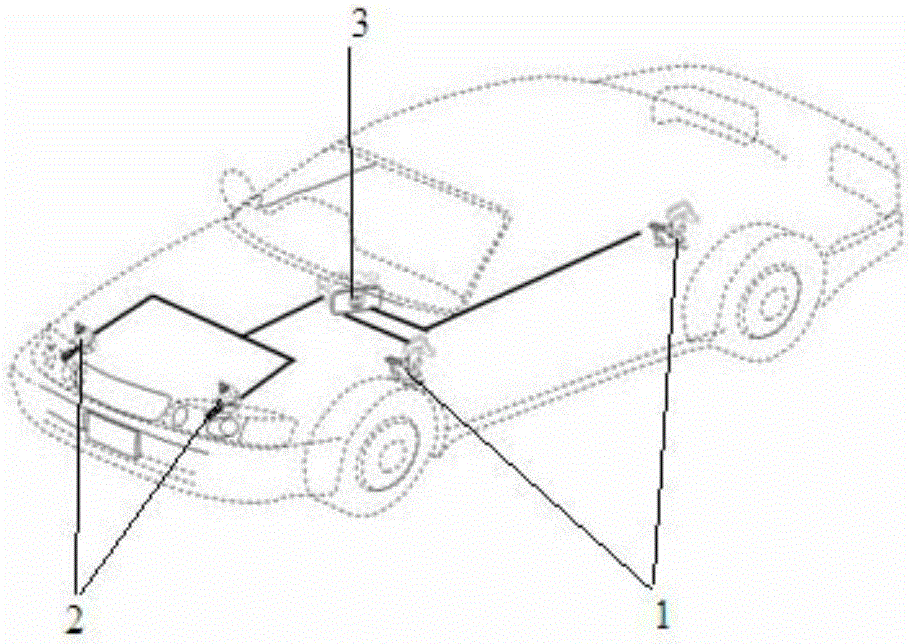 Automatic horizontal dimming system for automotive headlamps and dimming method