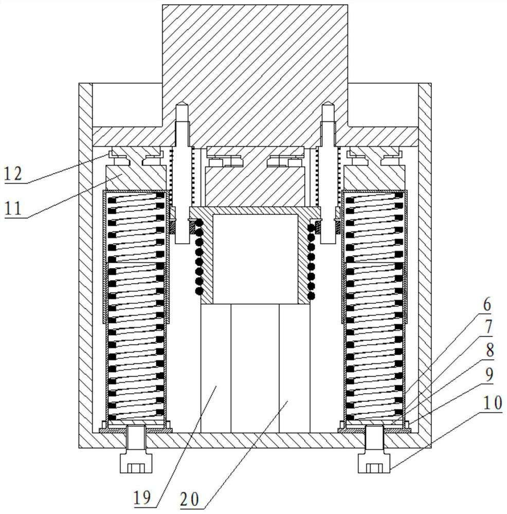 Adjustable magnetic induction electromagnetic force constant force mechanism