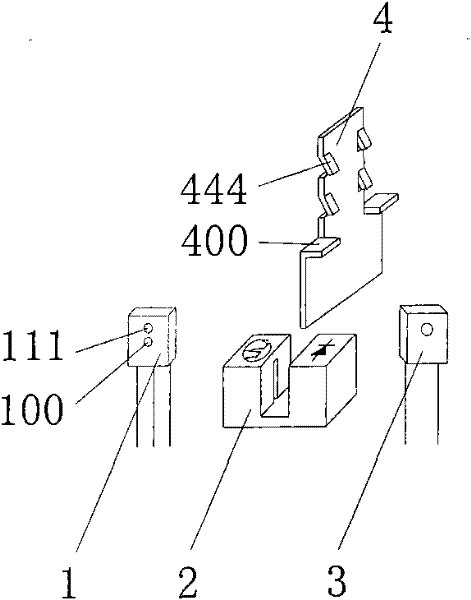 Photoelectronic device for touch response of musical instrument