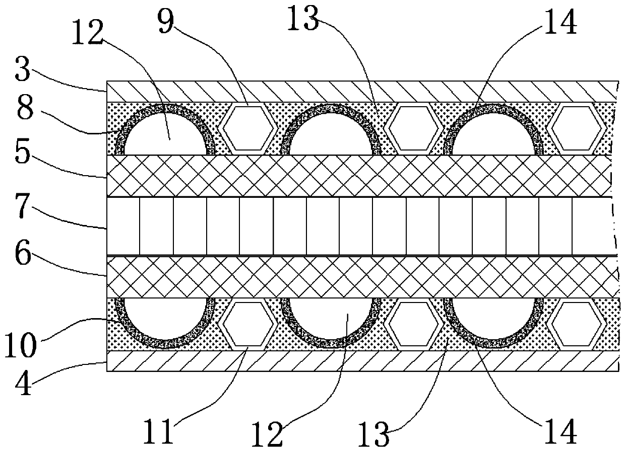 Corrugated paper box with high compressive strength and preparation process thereof