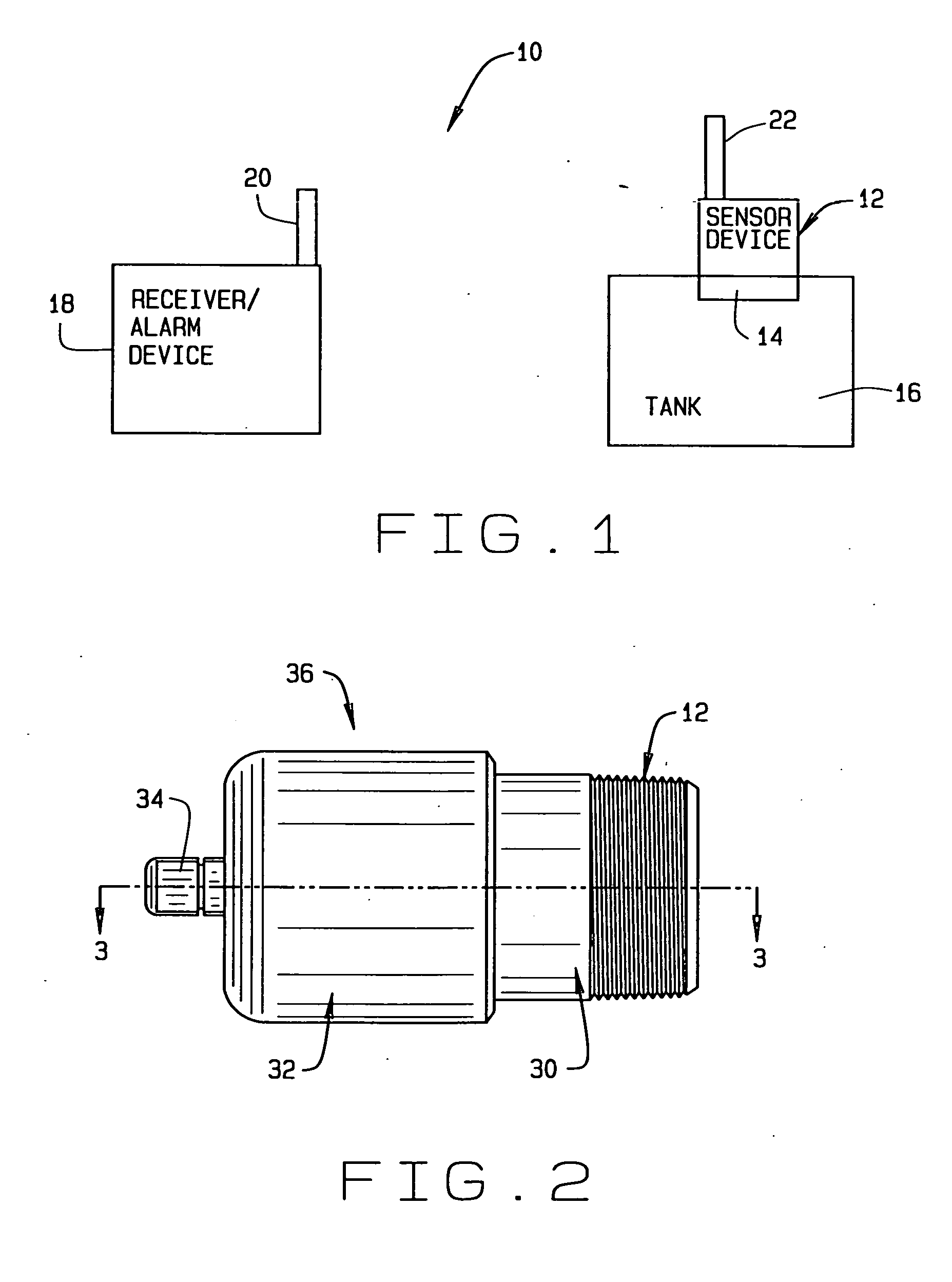 Sonic monitor system for a tank