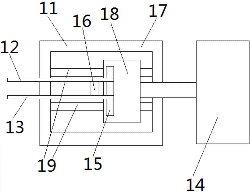 Cement packaging bag processing device