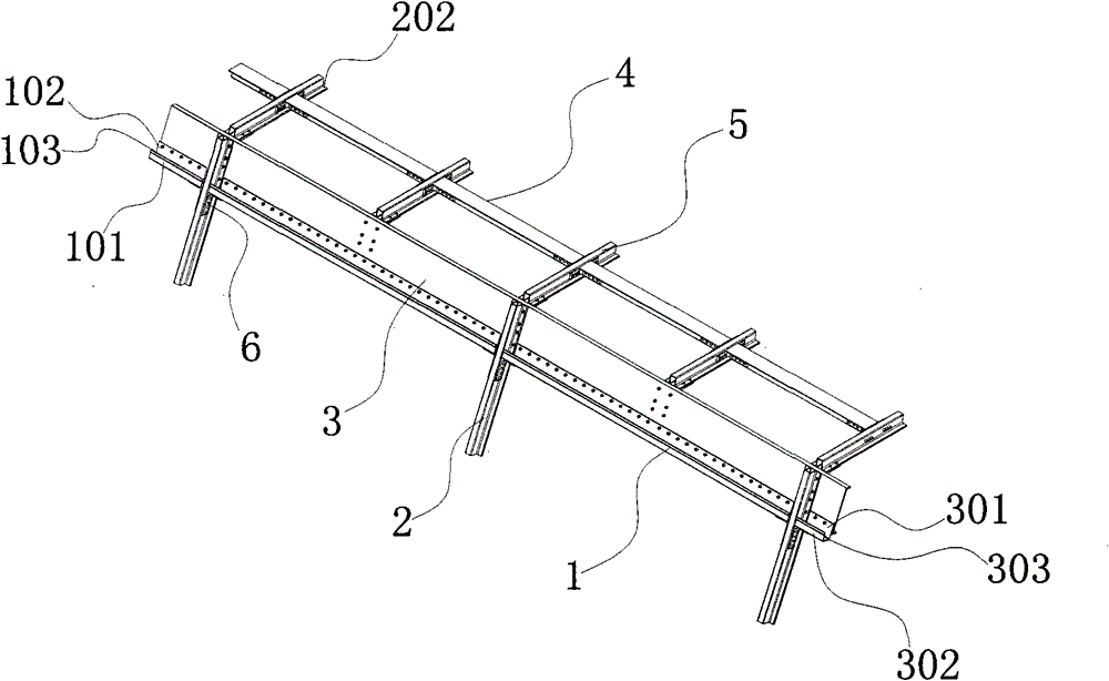 Car frame connecting structure