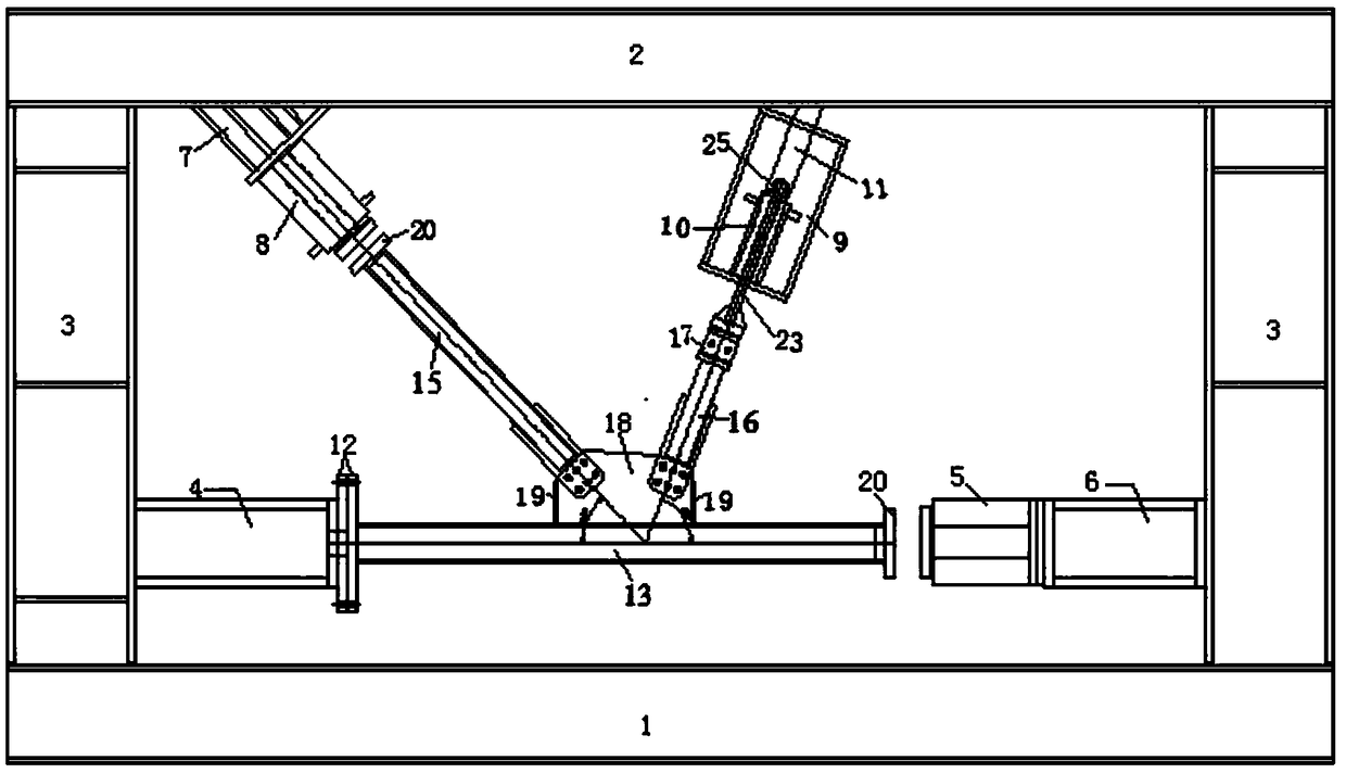 Device and method for multi-directionally loading universal K-shaped nodes