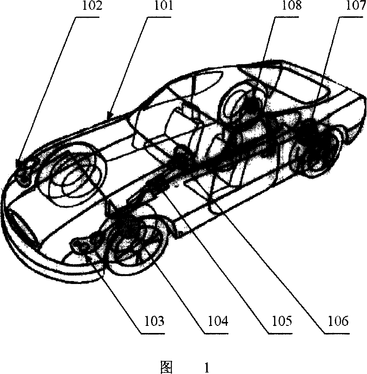 Self-adaptive control device for head light of auto car